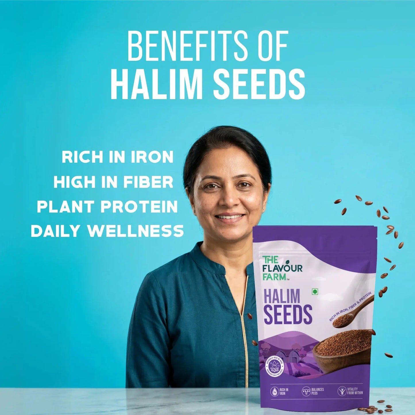 The Flavour Farm Halim Seeds | Garden Cress Seeds