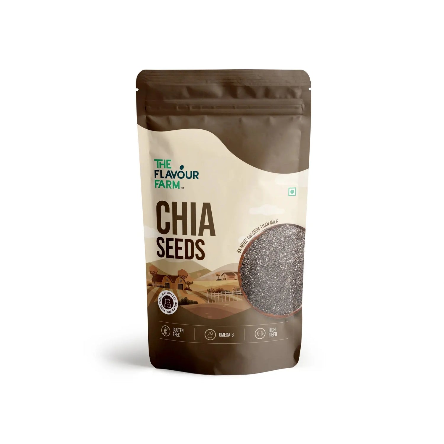 Premium Raw Chia Seeds – 100% Natural, Omega-3 Rich | The Flavour Farm Product vendor