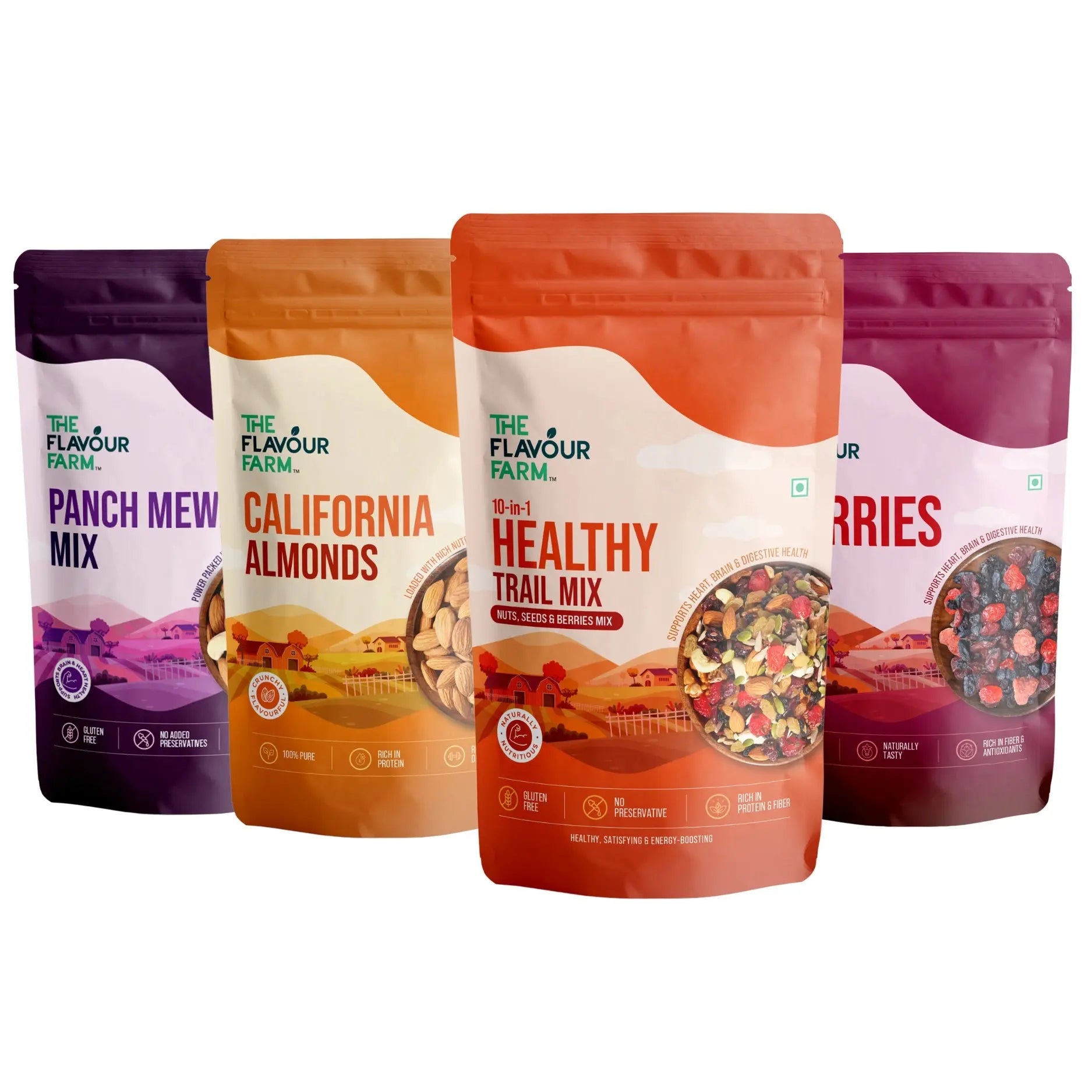 Immunity & Energy Booster Combo – 4-in-1 Mix of Trail Mix, Almonds, Berries & Panch Mewa Product vendor