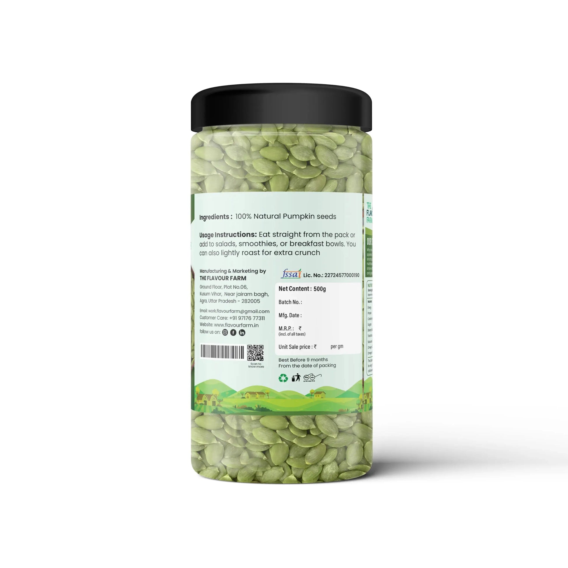 Pumpkin Seeds (500g Jar) Product vendor