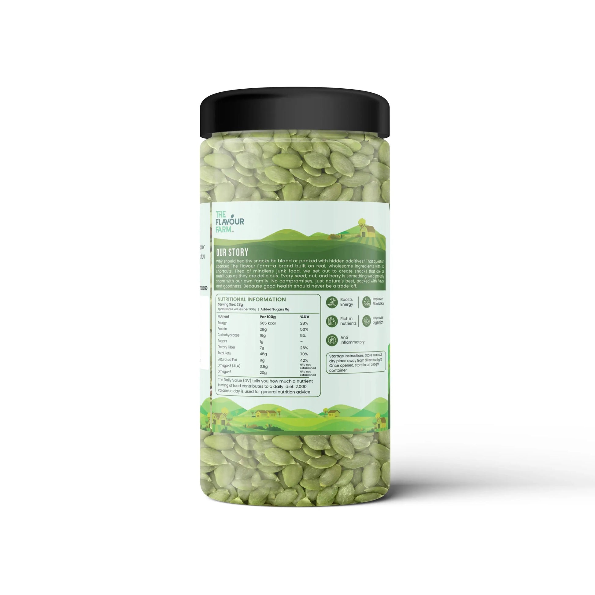 Pumpkin Seeds (500g Jar) Product vendor